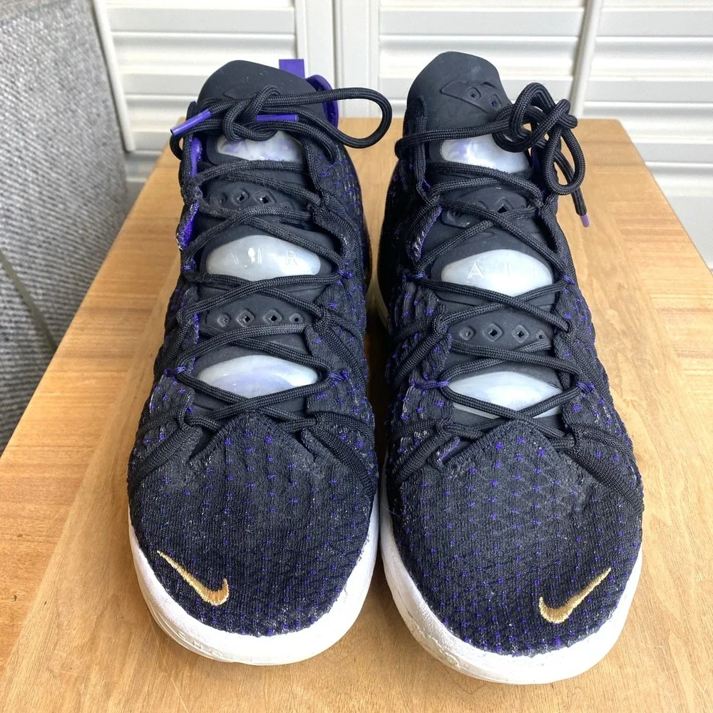 Nike LeBron XVIII Lakers US Mens‎ Size 11 Purple/Black/White/ Metallic Gold/NBA